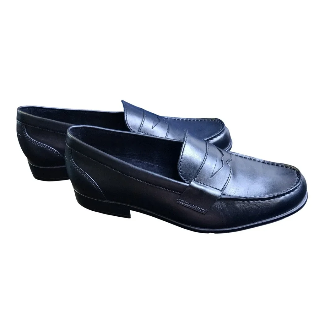 Rockport Mens Classic Loafer Penny Black Leather TruTECH M76443 Size 10.5 M
